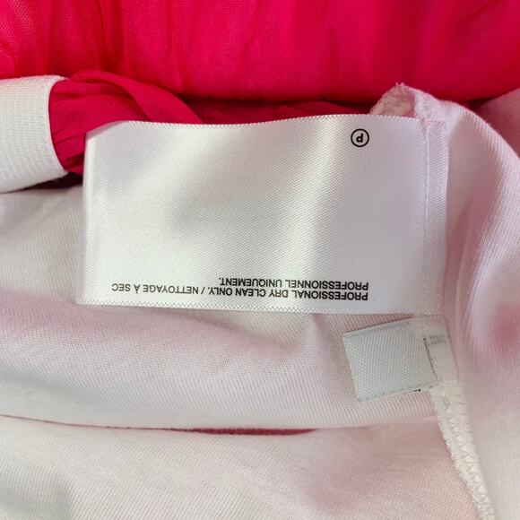 HELMUT LANG Size M Pink Silk Bubble Hem Skirt - Picture 7 of 7